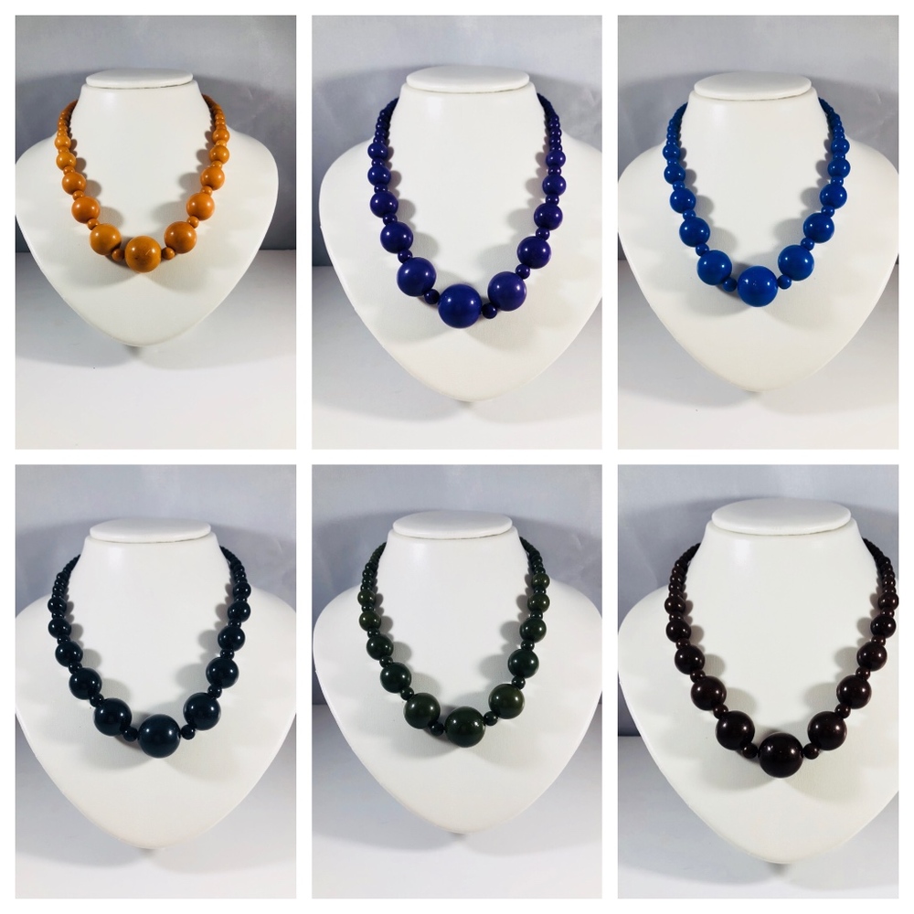 Ball Chunky Acrylic Necklace multiple colors!